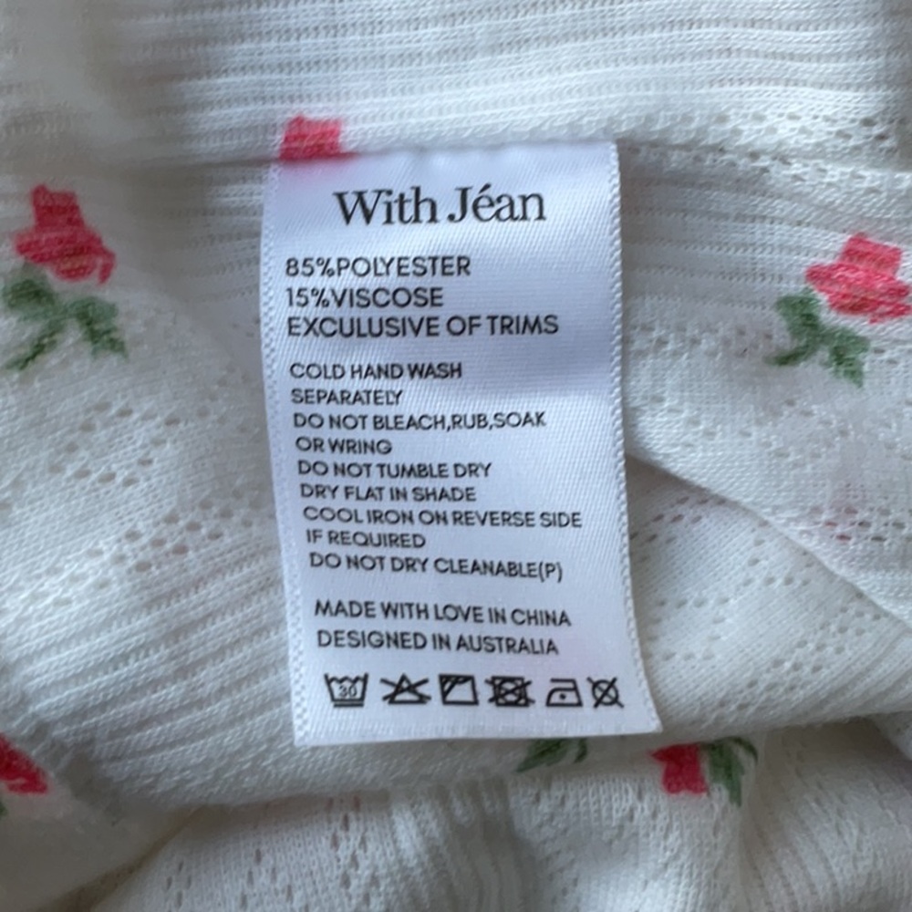 With Jean Cream Floral Tank Top - Picture 4 of 4